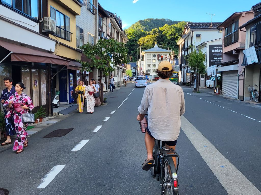 Radfahren in Japan beim Housesitting