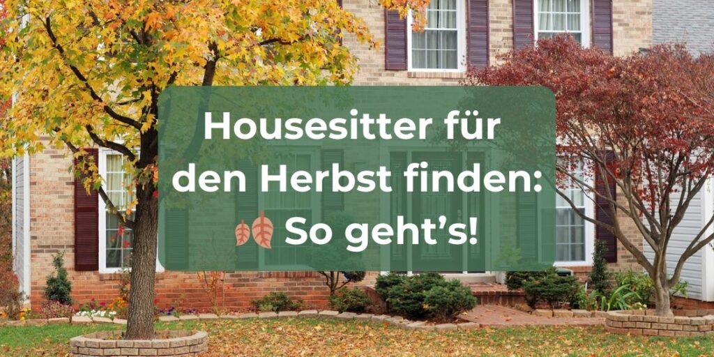 Housesitter für den Herbst finden: So buchst du einen Housesitter für die Herbstferien und deinen Urlaub im Herbst & Was du beachten musst!